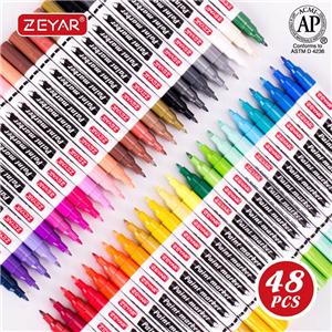Oil-Based Paint Marker 48 Colors Extra Fine Point