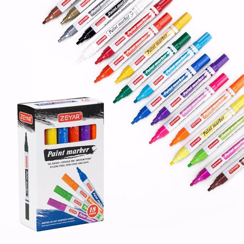 18 لون متوسط ​​القلم