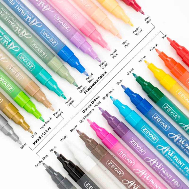 24 colors extra fine point pen 