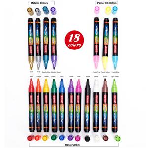 Acrylverf pennen 18 kleuren medium punt
