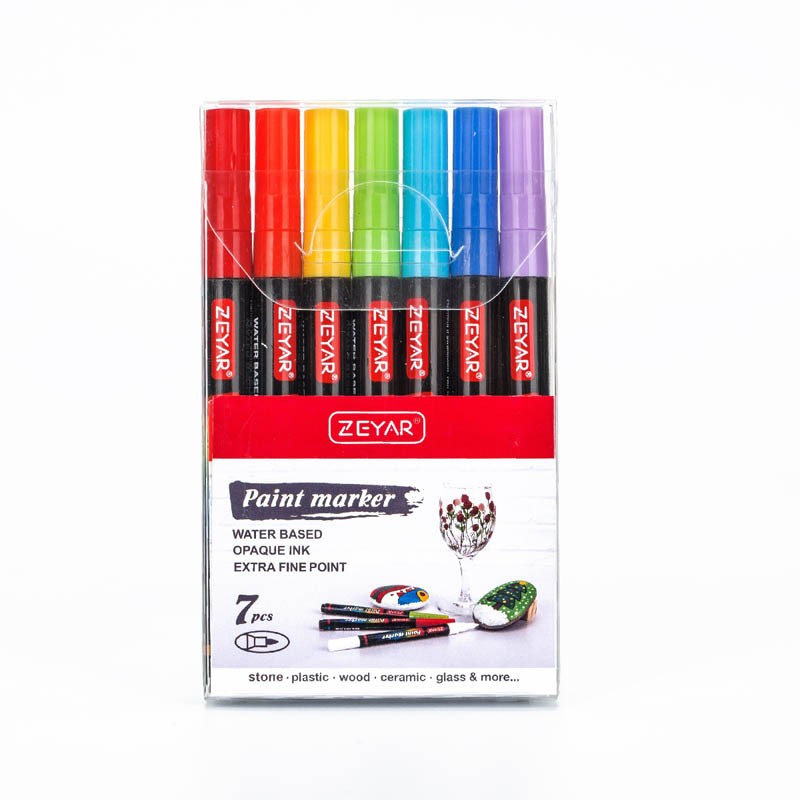 Supply Acrylic Paint Pens Gold& Silver Set Of 7 Extra Fine Point
