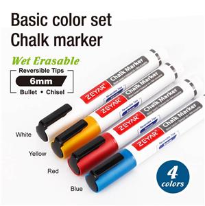 Chalk Marker 4 Couleurs Chisel Tip Board Point