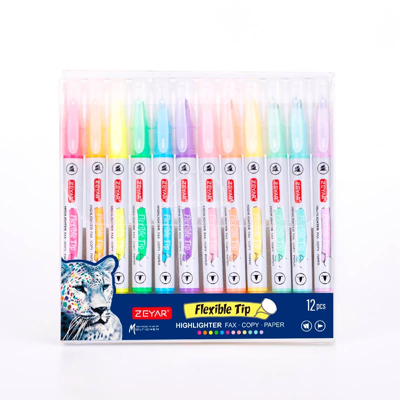 قلم تمييز 12 لونًا 