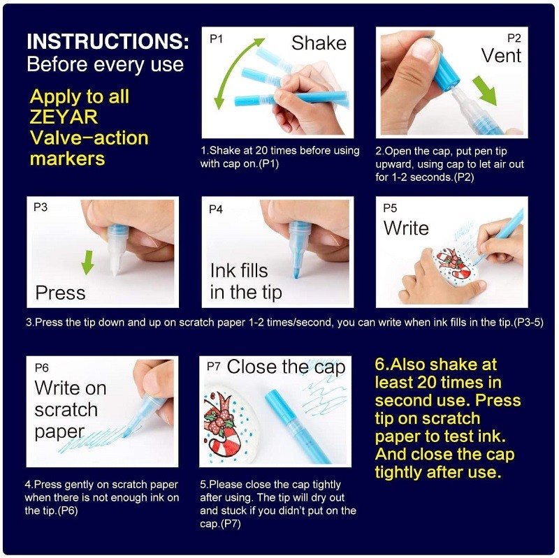 dual tips extra fijne punt pen