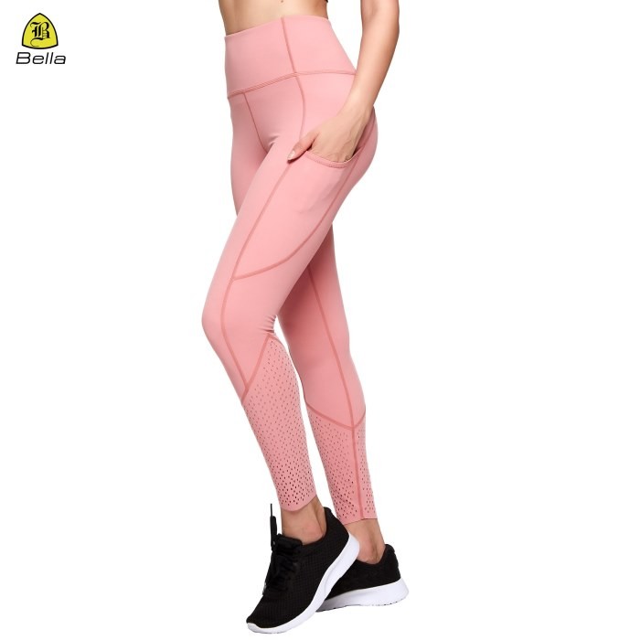 Leggings de mujer Pantalones de yoga de bolsillo para ropa de gimnasio