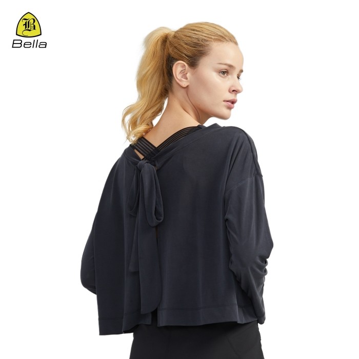 T-shirt de sport de yoga à dos ouvert pour femme