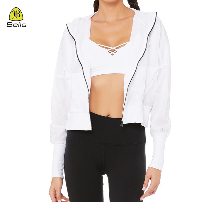 Zipper Sport Vêtements Fitness Jacket Femmes