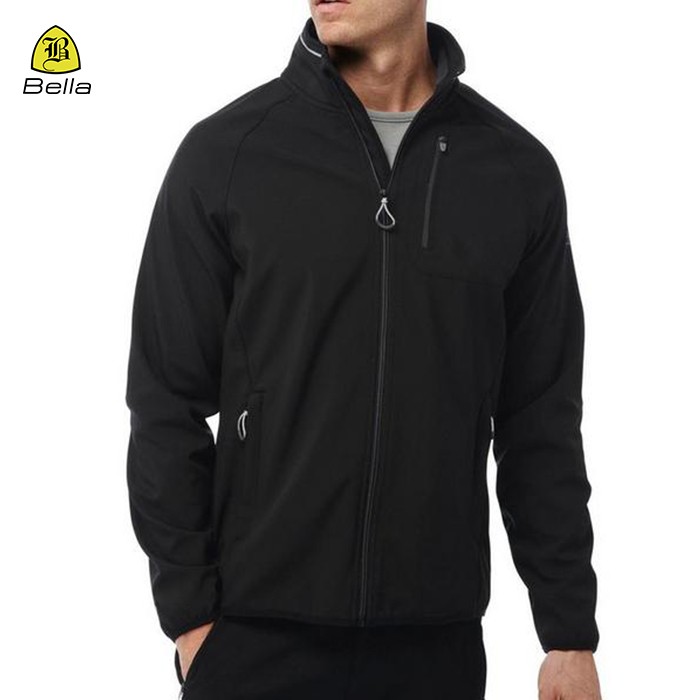 Pocket Entraînement Black Jacket Mens Fitness