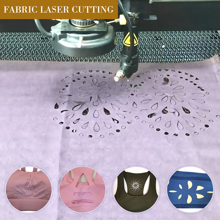 Découpe laser de tissu pour vêtements de sport