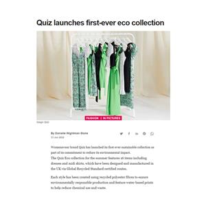 Quiz launches first-ever eco collection