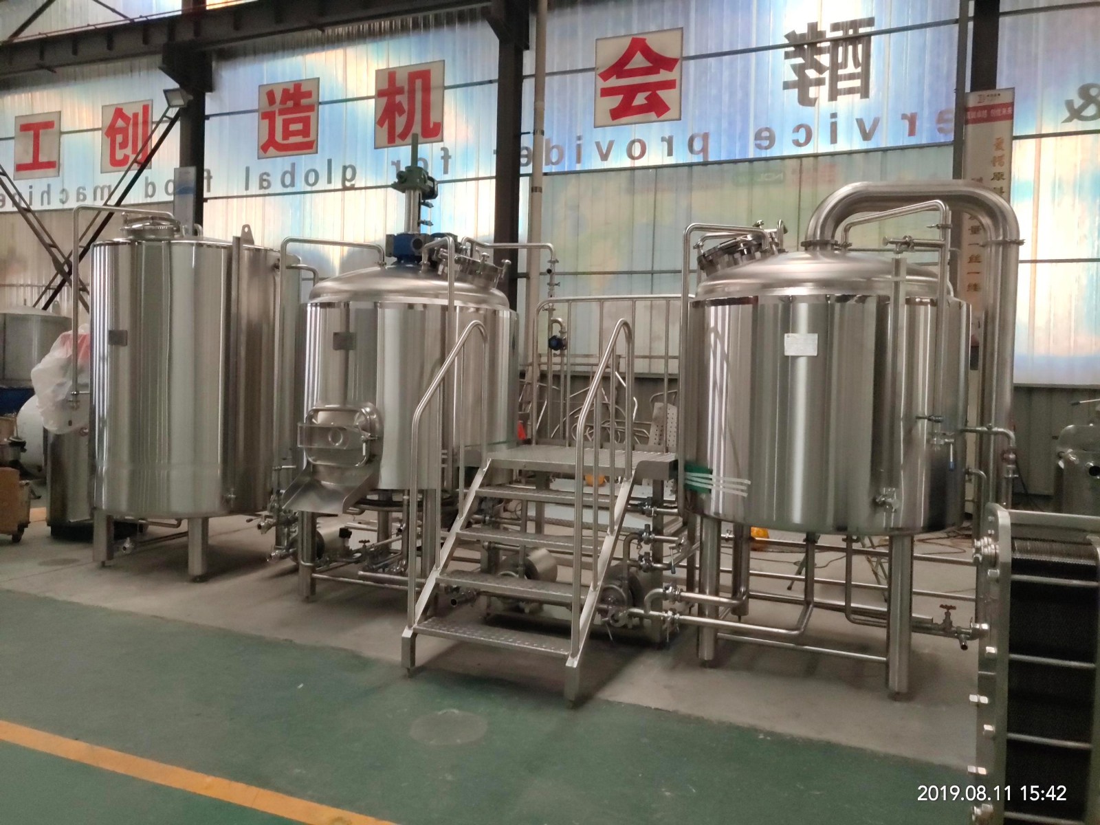 1000L beer brewing equipment finished and shipped to Europe