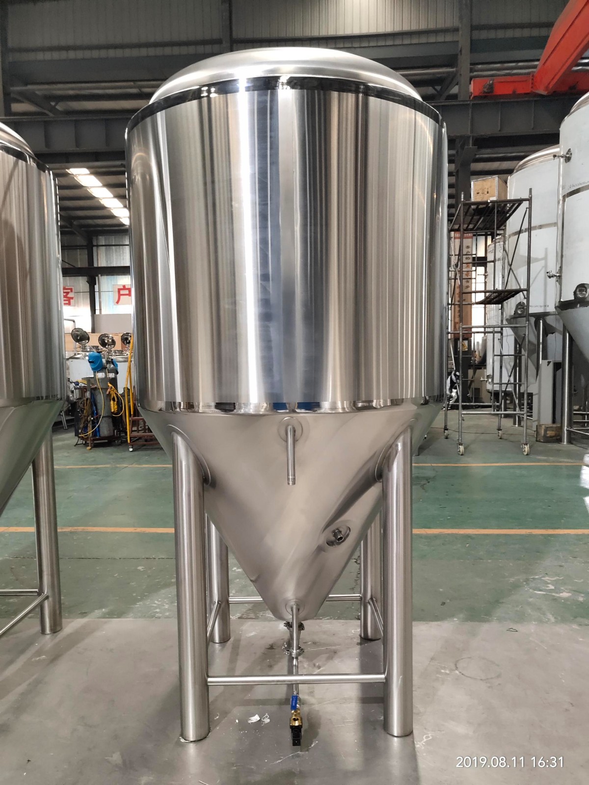 1000L beer brewing equipment finished and shipped to Europe