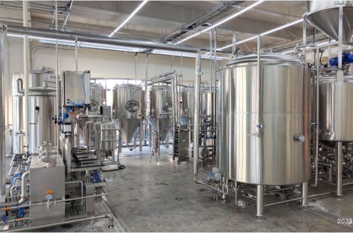 1000L Craft beer brewery equipment was installed in Korea