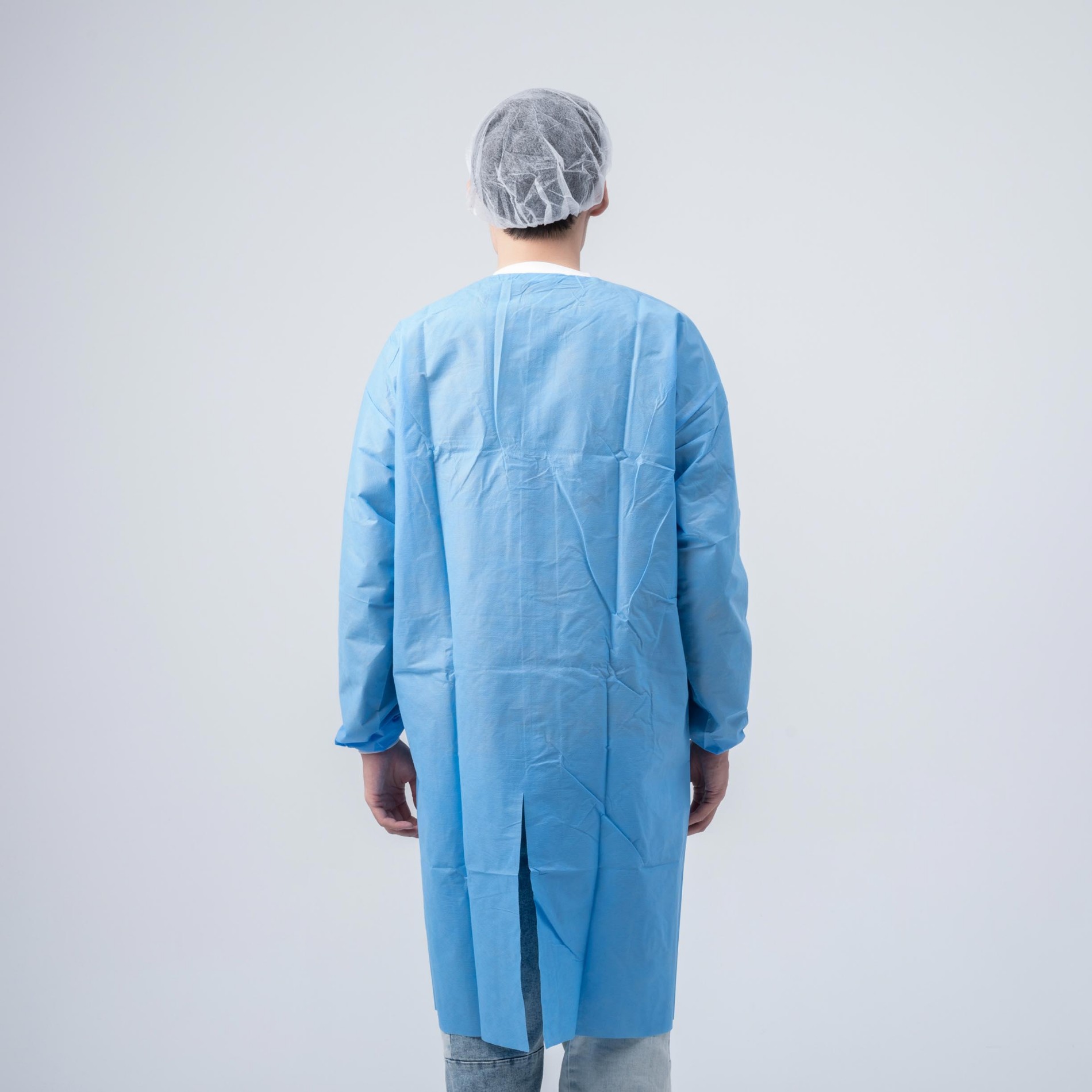 Protective SMS Lab Coat With Knitted Cuff And Porket