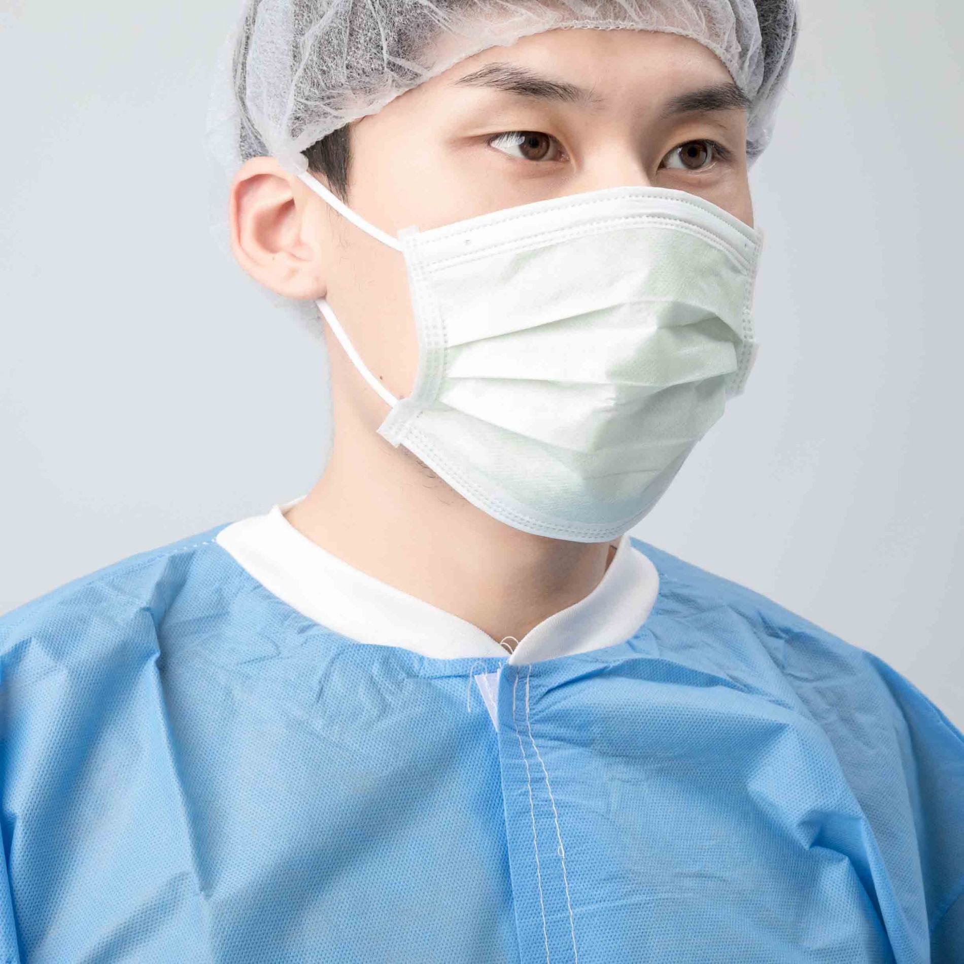 Disposable Nonwoven 3ply Face Mask For Hospital Blue