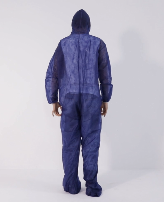 Disposable Light Pp Coverall With Hood Footcover