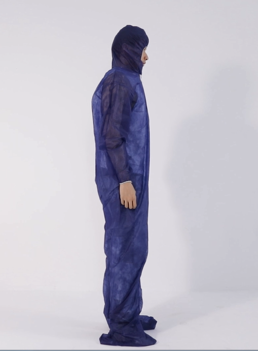 Disposable Light Pp Coverall With Hood Footcover