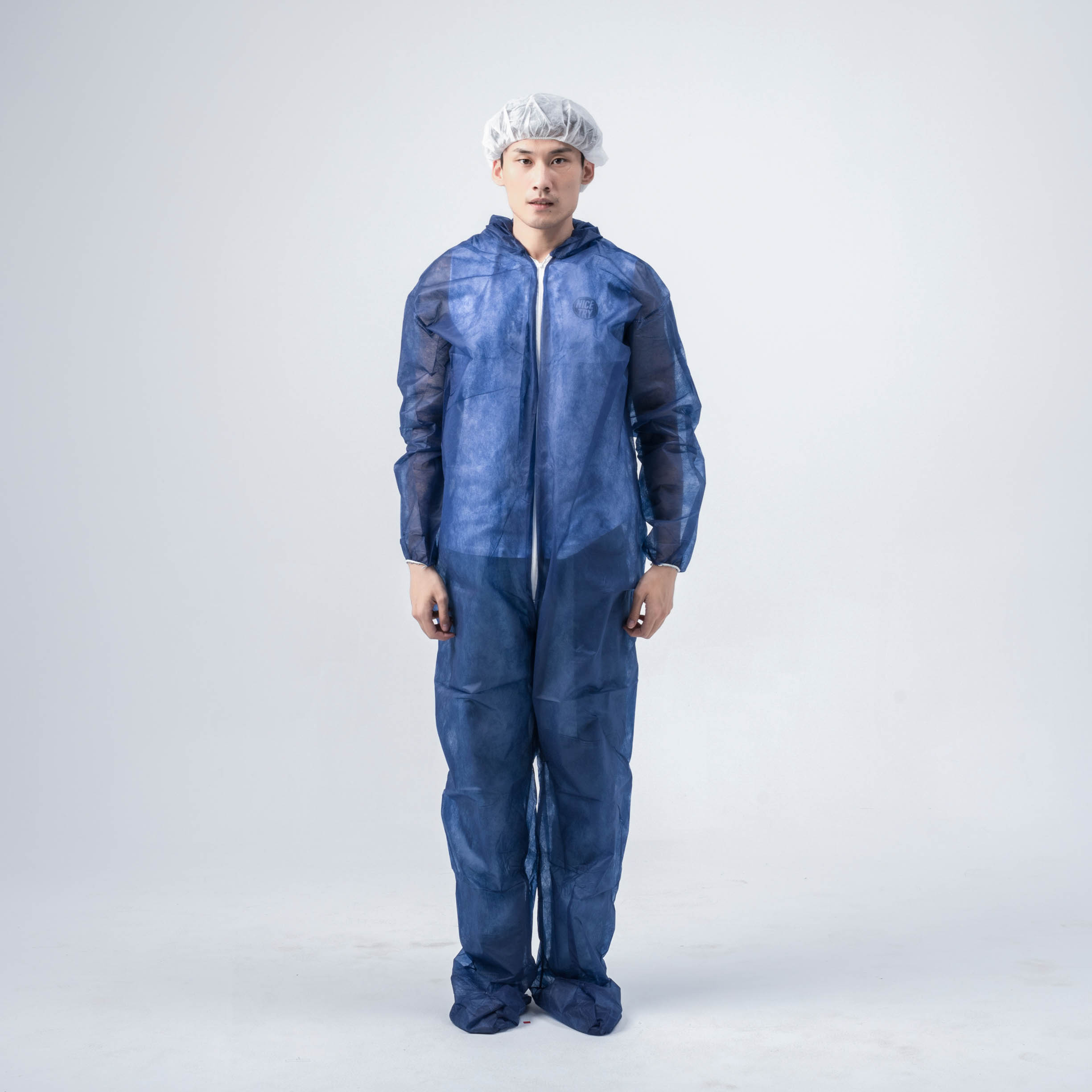 coverall with hood footcover