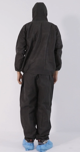 Disposable Safety Pp Coverall Suit With Hood