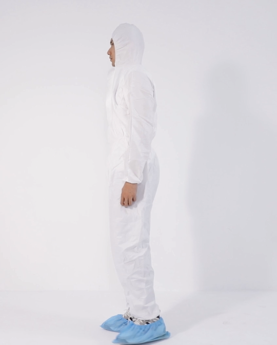 Food Industry Waterproof Microporous Coverall With Hood