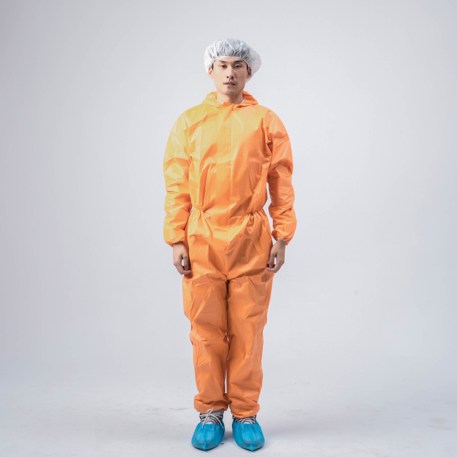 Food Industry Waterproof Microporous Coverall Without Hood