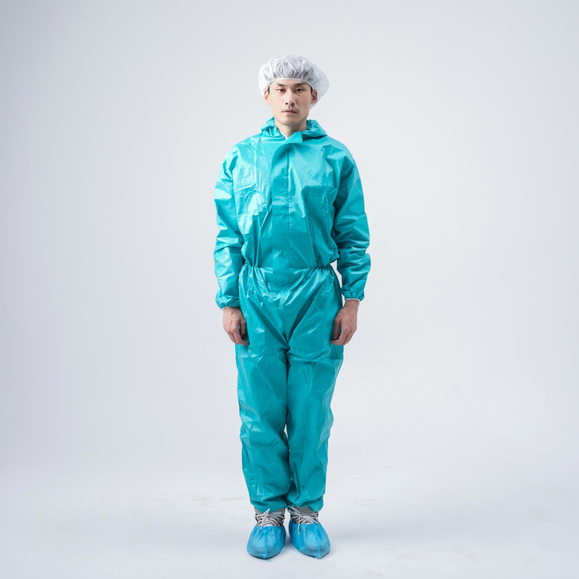 Food Industry Waterproof Microporous Coverall Without Hood