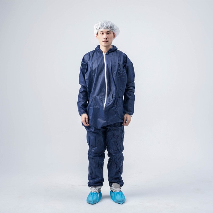 Disposable Non-woven Pp Cleaning Dustproof Coverall With Hood