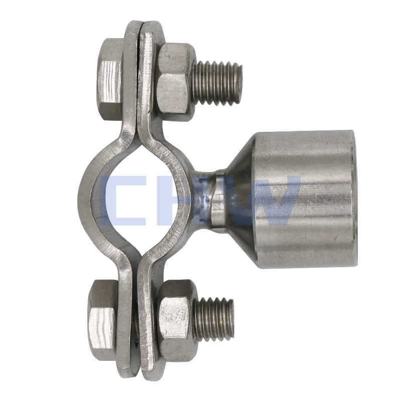 stainless steel clamp with short shaft
