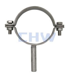 Sanitary Stainless steel SS304 SS316L tubing hanger pipe support pipe clamps with shaft pipe holders pipe clips