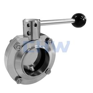 Sanitary stainless steel high quality double-face welded butterfly valve SS304 SS316L DIN SMS ISO 3A BPE IDF AS BS