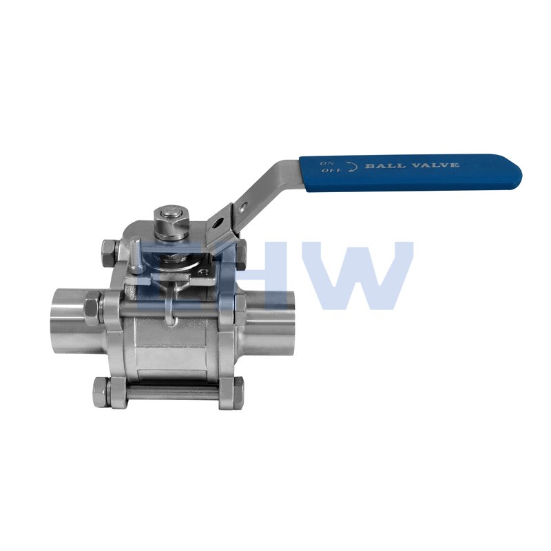 Sanitary stainless steel high quality 3 pcs ball valve SS304 SS316L DIN SMS ISO 3A BPE IDF AS BS