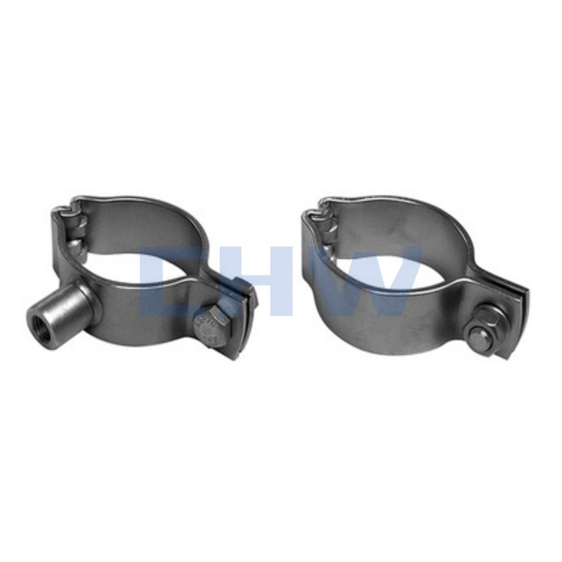Stainless steel pipe clamps standard with shaft