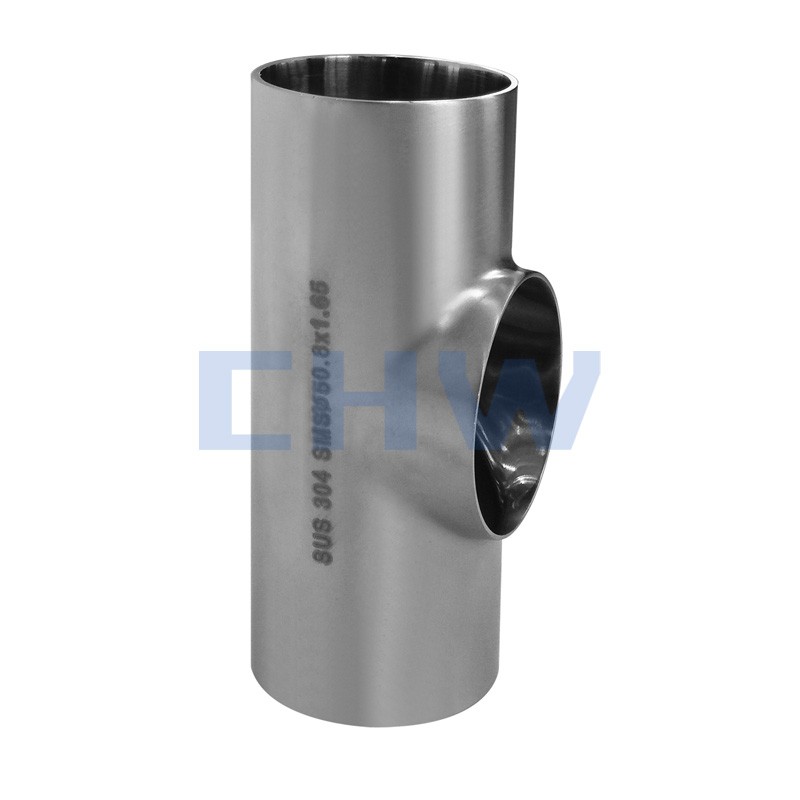 Sanitary stainless stee high quality Short equal tee 304 SS316L DIN SMS ISO 3A BPE IDF AS BS