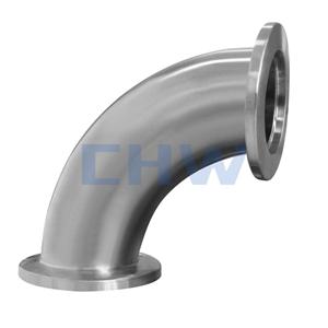 Stainless steel sanitary clamped 90D SS304 SS316L bend with mirror polishing elbow DIN SMS ISO 3A BPE IDF AS BS