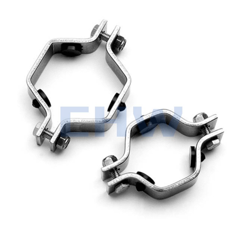 Sanitary Stainless steel SS304 SS316L pipe clamps pipe support pipe holders high quality pipe clips sanitary clamp