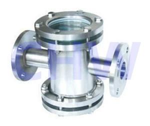 Stainless steel sanitary flange sight glass