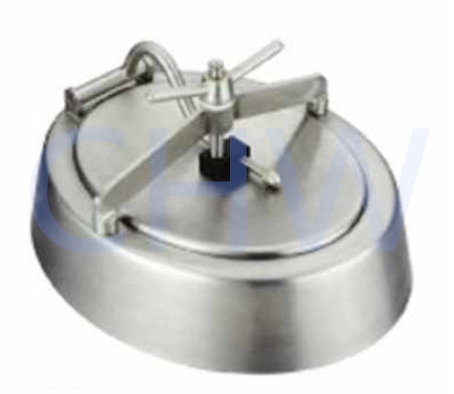 Sanitary stainless steel 304 or 316L Pressure Elliptical Tank Manhole Cover manway
