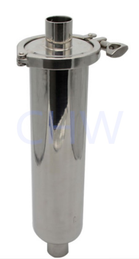 Stainless steel Sanitary Welded Straight Filter In-line Strainer for Water Beverage food industries