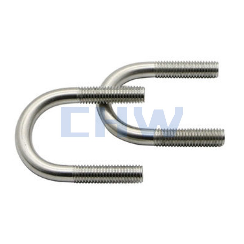 Sanitary Stainless steel SS304 SS316L pipe clamps slender U type pipe bracket holders pipe clips tubing hanger support