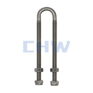 Sanitary Stainless steel SS304 SS316L tubing hanger pipe clamps slender U type pipe bracket holders pipe clips support
