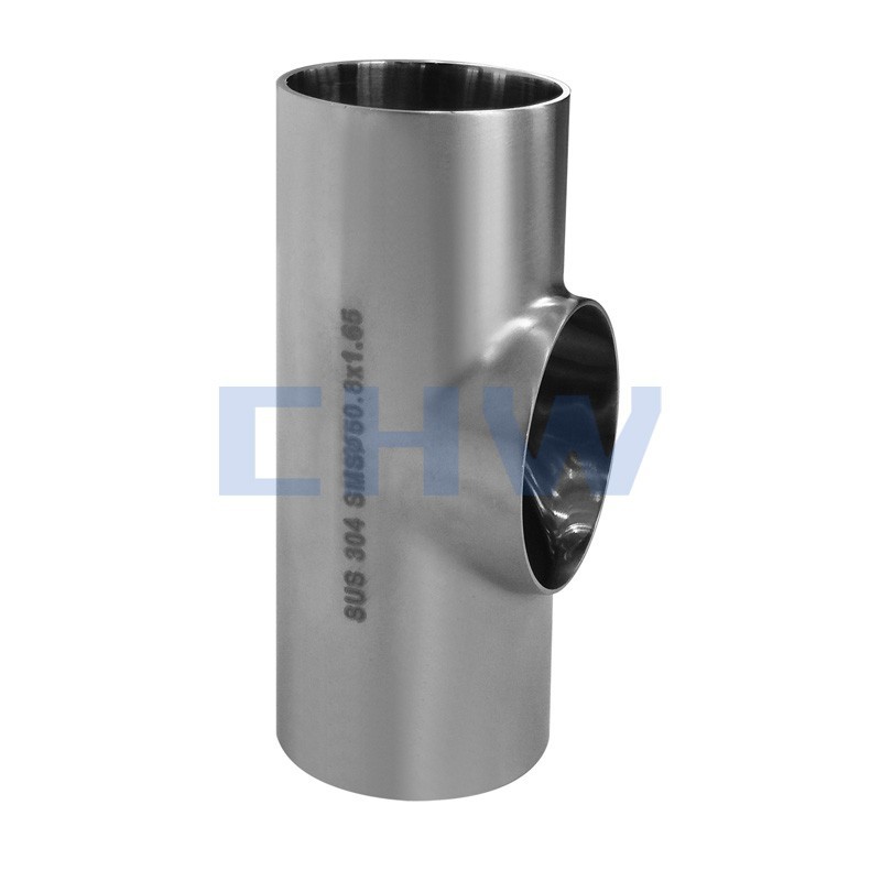 Sanitary stainless stee high quality Short equal tee SS304 SS316L DIN SMS ISO 3A BPE IDF AS BS
