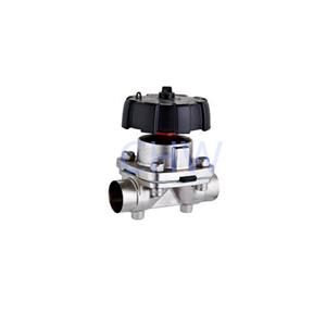 Sanitary stainless steel high quality Manual Welding Diaphragm Valve ss304 ss316L DIN SMS ISO 3A BPE IDF AS BS
