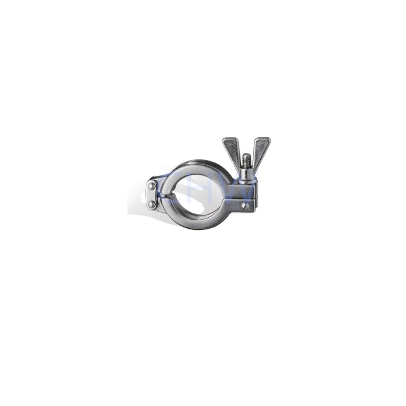 Stainless steel sanitary Double pin clamp 13EU SS304 SS316L DIN SMS ISO 3A BPE IDF AS BS