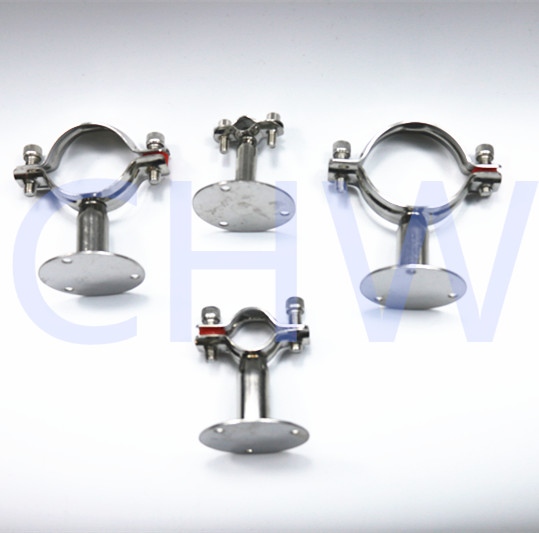Sanitary Stainless steel SS304 round stand down side of clamp