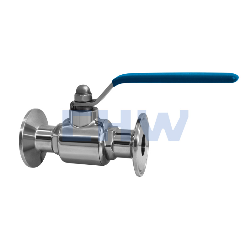 Sanitary stainless steel high quality through rapid installed ball valve