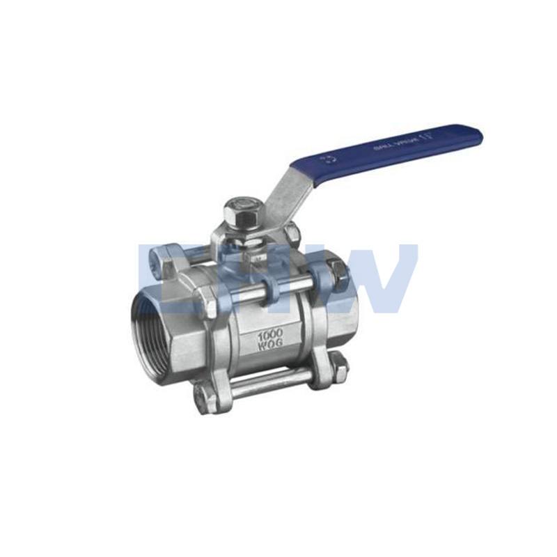 Sanitary stainless steel high quality 3 pcs ball valve