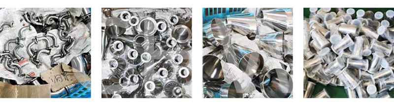 Sanitary stainless steel high quality welded and threaded butterfly valvee ss304 ss316L