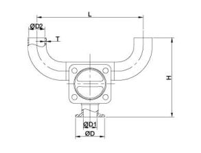 Sanitary stainless steel high quality U Type Welding Diaphragm Vlave ss304 ss316L