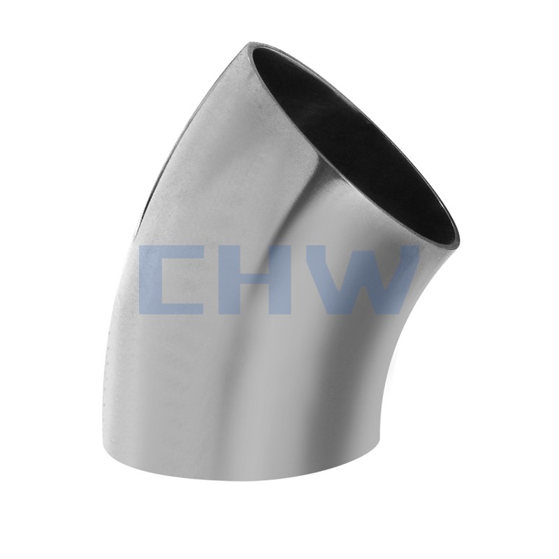 Stainless stee sanitary 45D elbow