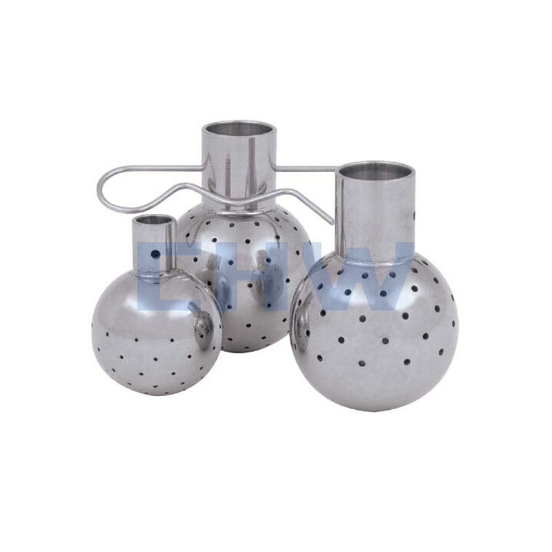 Sanitary stainless steel high Welded Fixed Cleaning Ball
